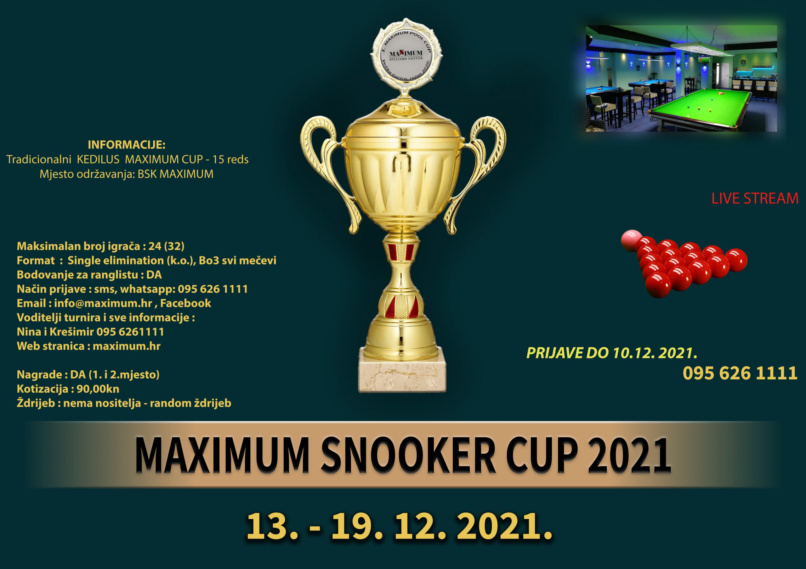 Snooker CUP 2021 - total 2