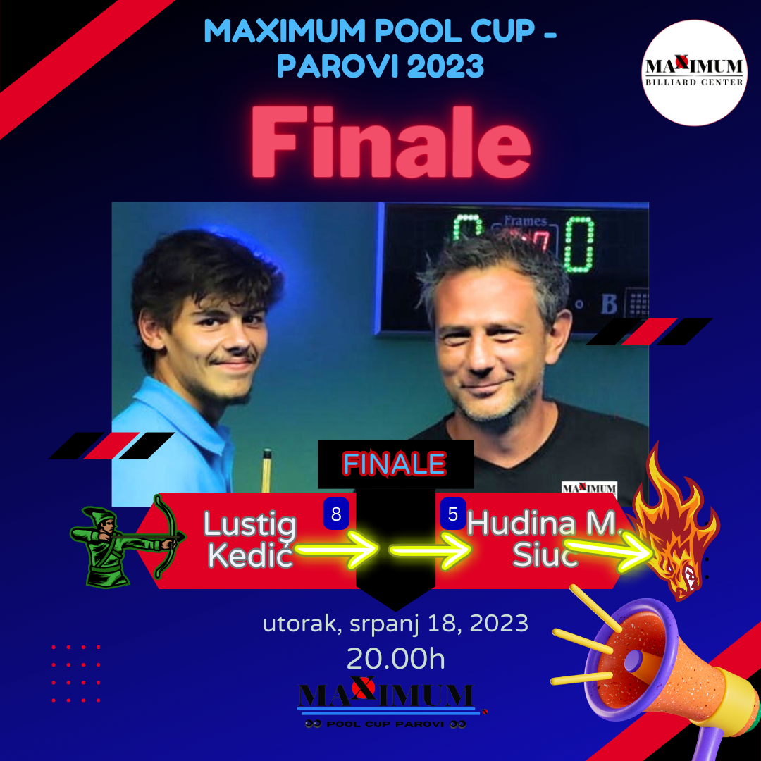 Najava FINALE POOL CUP 2023 a